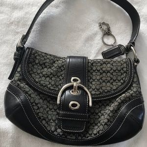 Coach purse and matching card holder